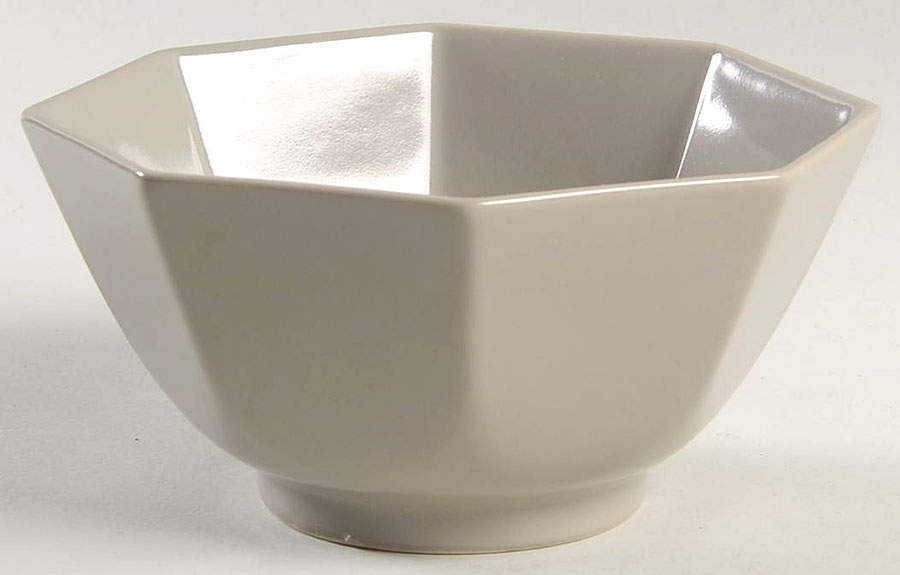 Total Color Spectrum Greige-Beige (Gray, Round) 5" Octagonal Vegetable Bowl by Fitz & Floyd-1