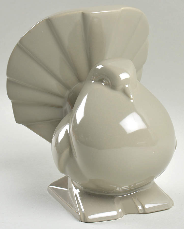 Total Color Spectrum Greige-Beige (Gray, Round) Figural China Bookend by Fitz & Floyd-1