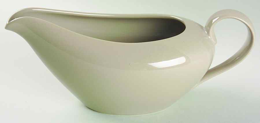 Total Color Spectrum Greige-Beige (Gray, Round) Gravy Boat by Fitz & Floyd-1
