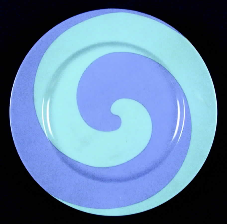 Swirl (Lavender and Aqua) Salad Plate by Fitz & Floyd-1