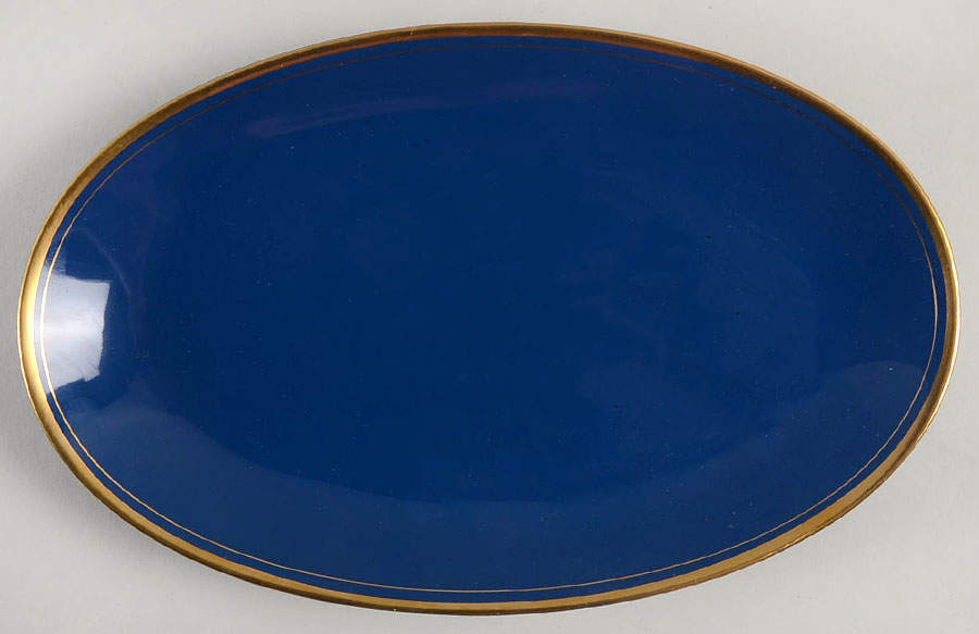 Pavillon Lapis Blue Relish/Gravy Underplate by Fitz & Floyd-1