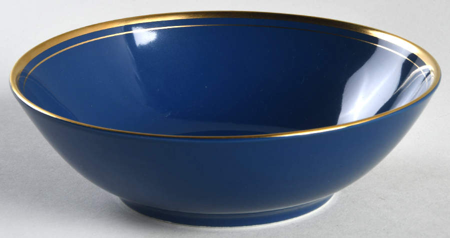 Pavillon Lapis Blue Coupe Cereal Bowl by Fitz & Floyd-1