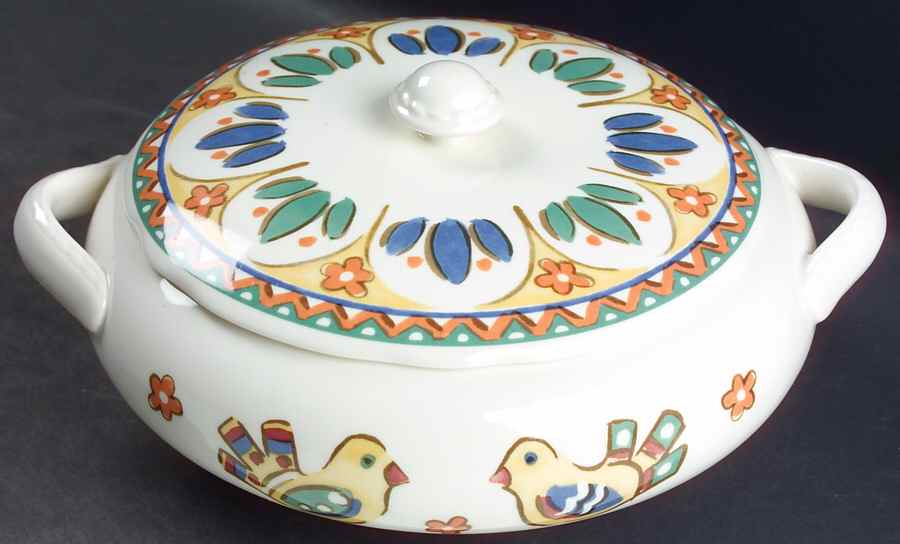 Sierra (Earthenware) Round Covered Vegetable by Franciscan-1