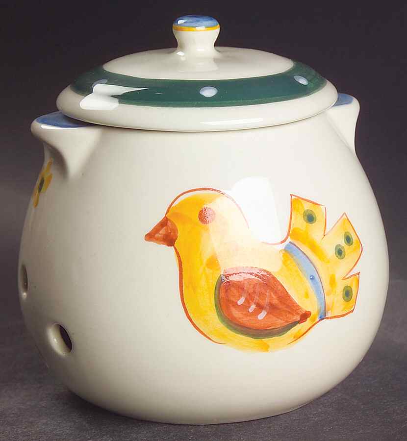 Sierra (Earthenware) Garlic Keeper & Lid by Franciscan-1
