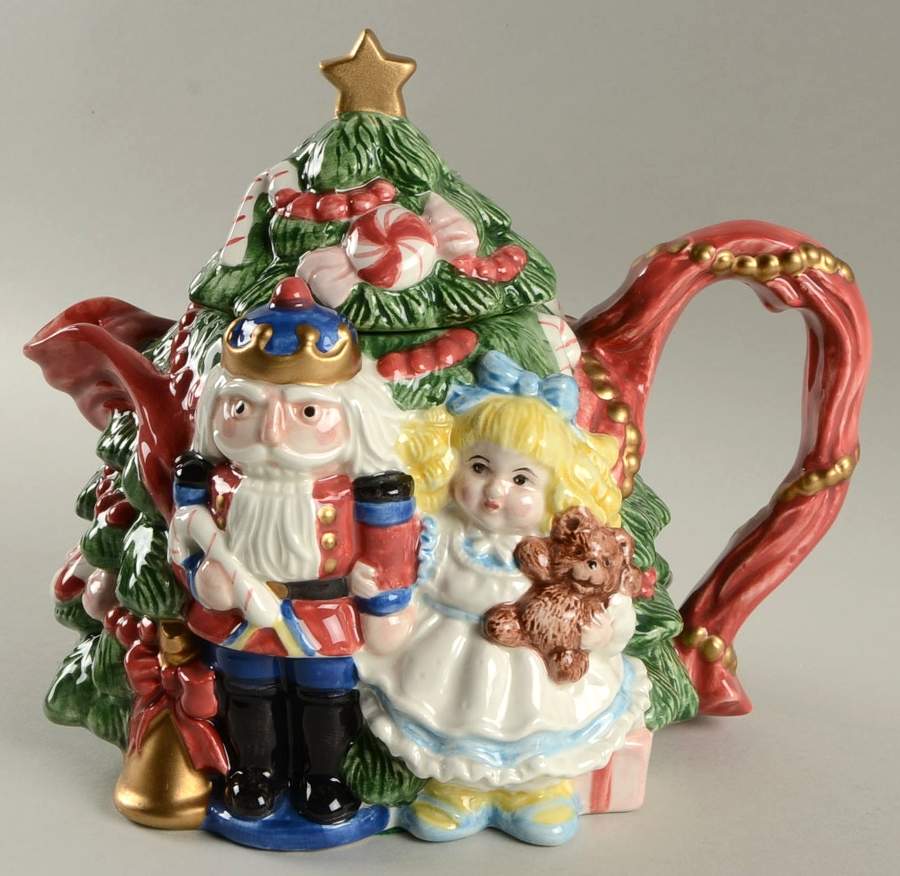 Nutcracker Sweets (Disc 1996) Teapot & Lid by Fitz & Floyd-1
