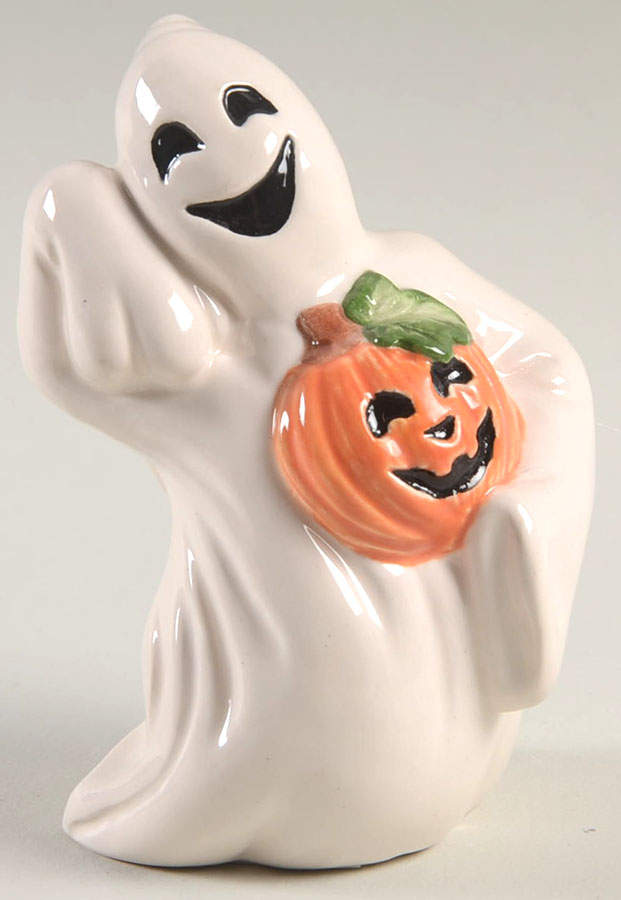 Pumpkin Ghosts Pepper Shaker by Fitz & Floyd-1