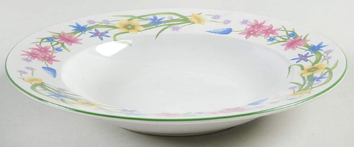 Country Garden Rim Soup Bowl by Farberware-1