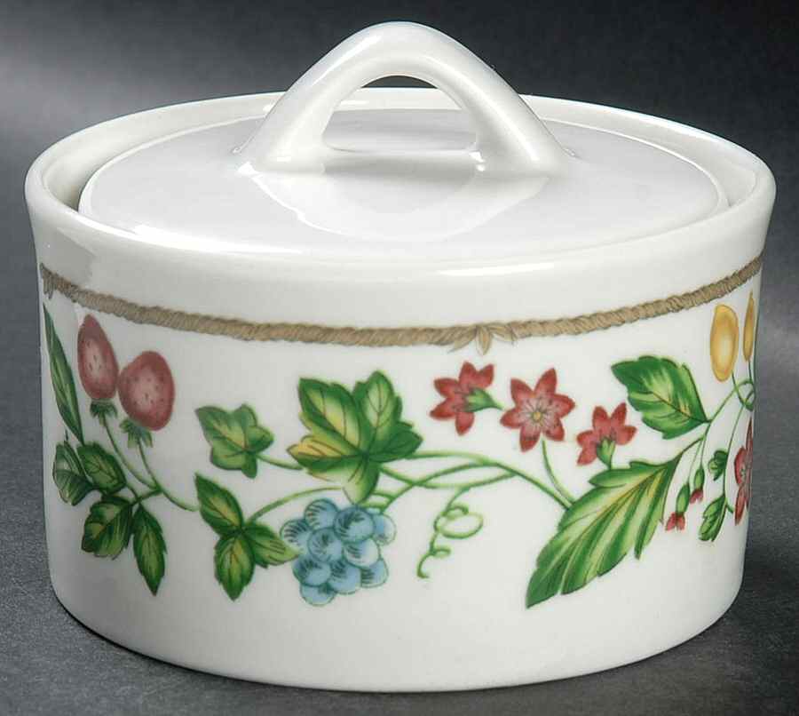 Festival (Light Cream) Sugar Bowl & Lid by Farberware-1