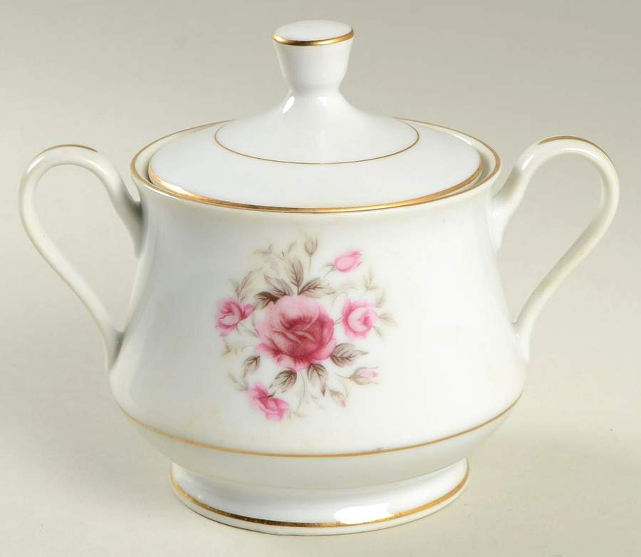 Laura Sugar Bowl & Lid by Fine China of Japan-1