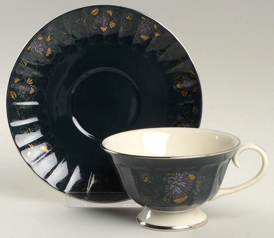 FL15 Footed Cup & Saucer Set by Flintridge-1