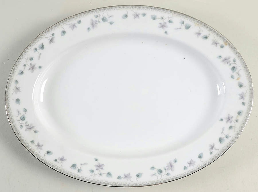 Elizabeth 12" Oval Serving Platter by Fashion Manor-1