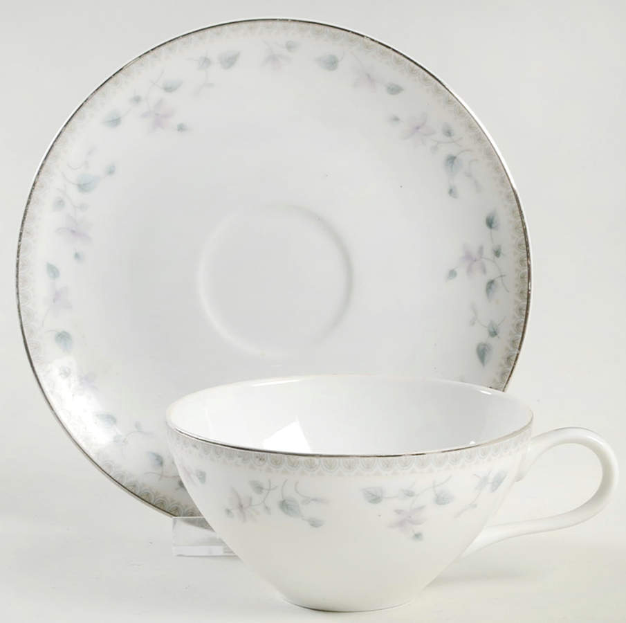 Elizabeth Flat Cup & Saucer Set by Fashion Manor-1