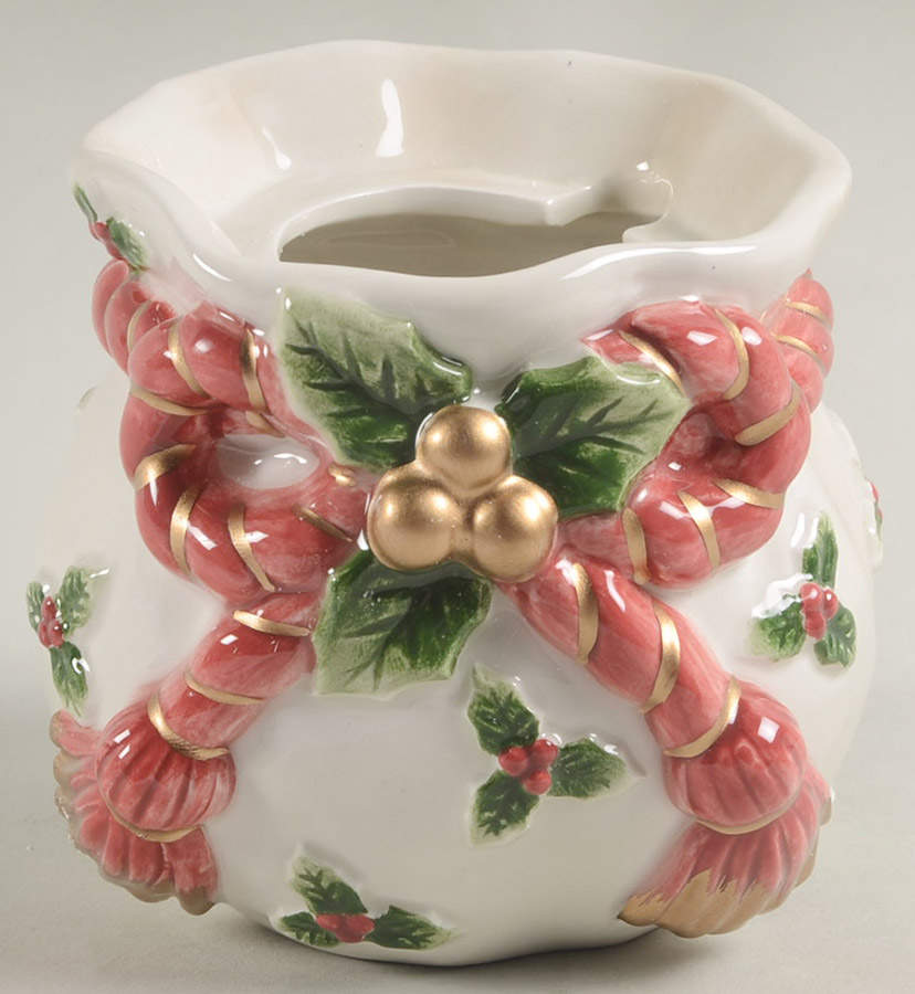 Old World Santa Sugar Bowl No Lid by Fitz & Floyd-1
