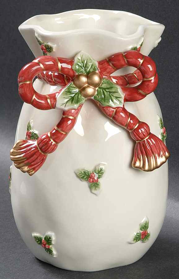 Old World Santa 6" Vase by Fitz & Floyd-1