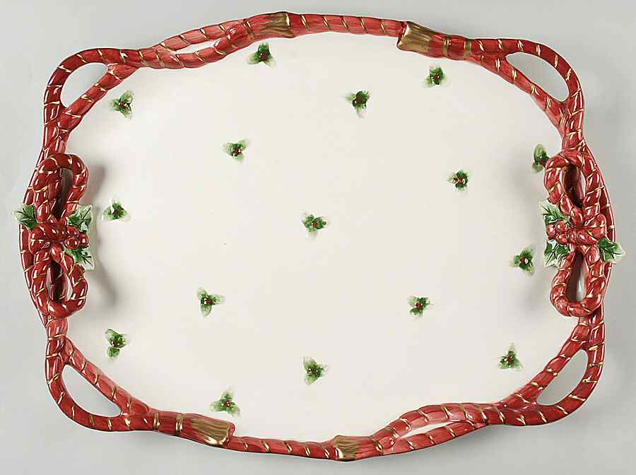 Old World Santa 18" Oval Serving Platter by Fitz & Floyd-1