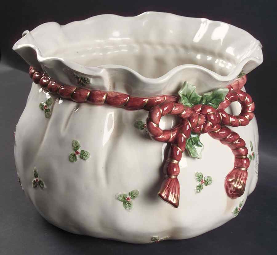 Old World Santa Medium Cachepot by Fitz & Floyd-1