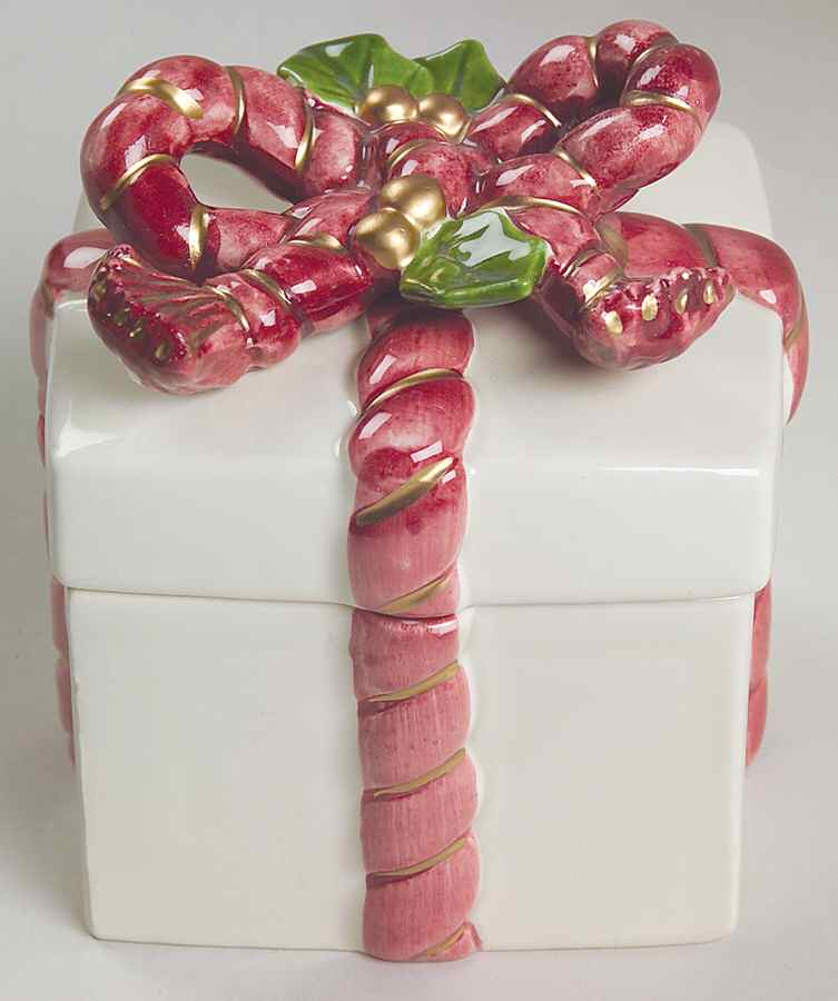 Old World Santa Square Box with Lid by Fitz & Floyd-1