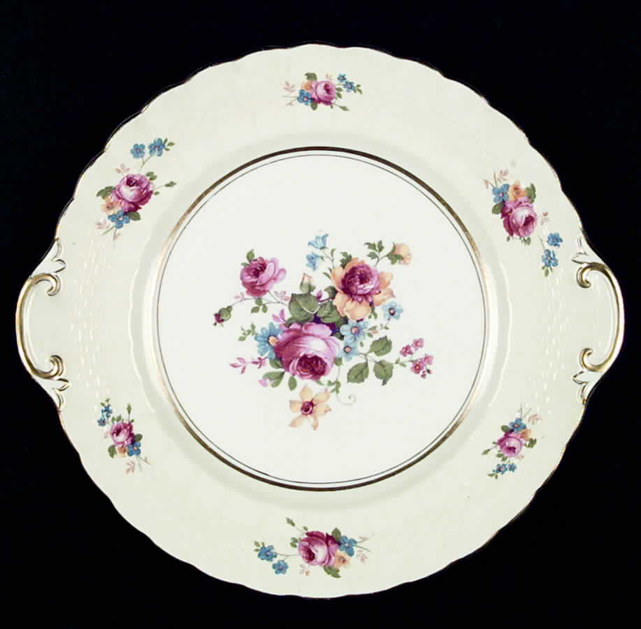 6784 (Fluted Woven) Handled Cake Plate by Fondeville-1