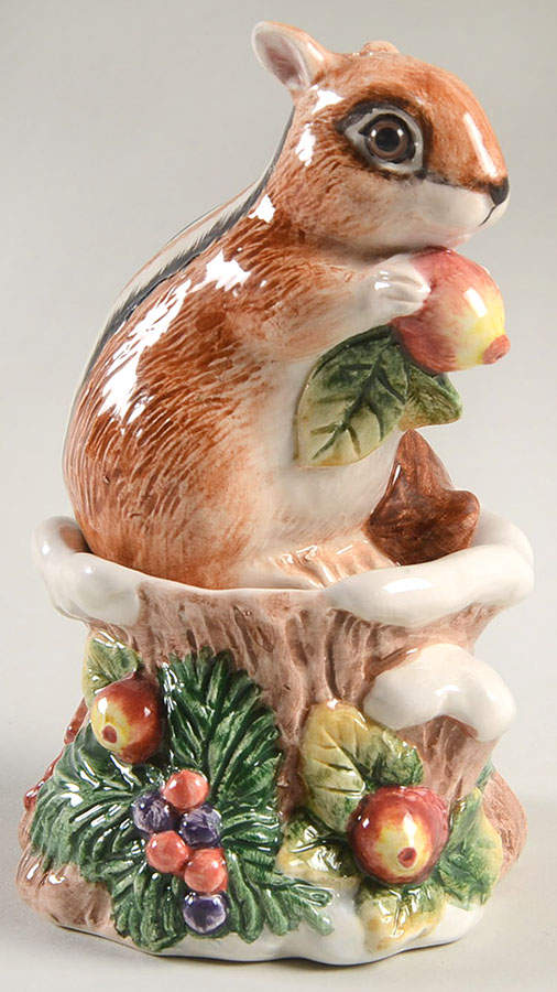 Snowy Woods Stacking Salt & Pepper Set by Fitz & Floyd-1