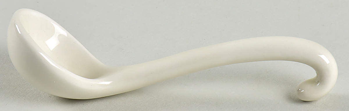 Snowy Woods All Ceramic Sugar Spoon by Fitz & Floyd-1