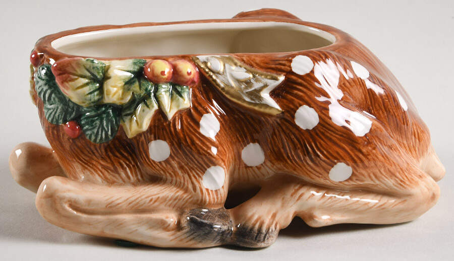 Snowy Woods Candy Box No Lid by Fitz & Floyd-1