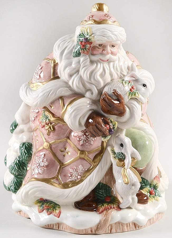 Snowy Woods Biscuit Barrel & Lid by Fitz & Floyd-1