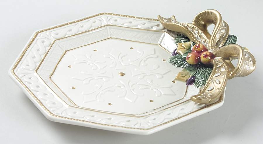 Snowy Woods Canape Plate by Fitz & Floyd-1