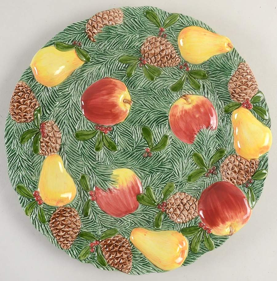 Woodland 12" Chop Plate (Round Platter) by Fitz & Floyd-1