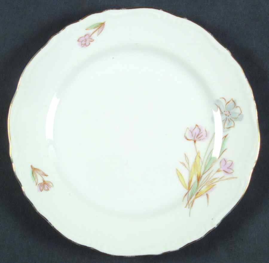 Wild Flower Bread & Butter Plate by Fine China of Japan-1