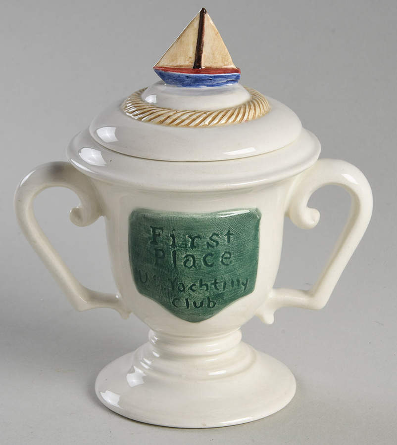 Yacht Club Sugar Bowl & Lid by Fitz & Floyd-1