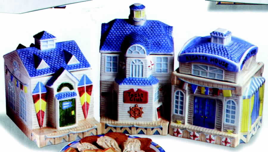 Yacht Club (3 Piece) Canister Set (Box Set) by Fitz & Floyd-1