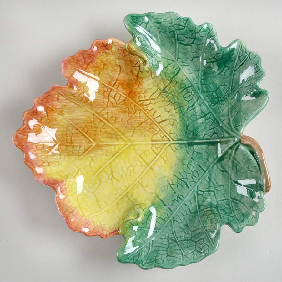 Sonoma Vineyard Leaf Shaped Dish by Fitz & Floyd-1