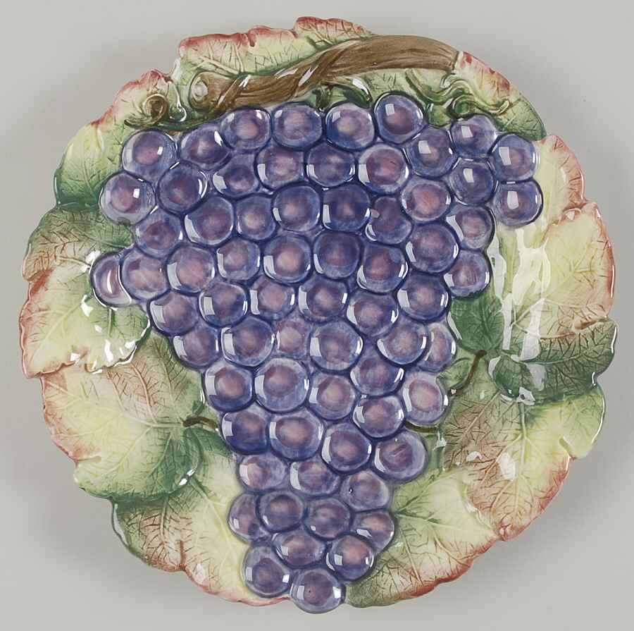 Sonoma Vineyard Cake Plate by Fitz & Floyd-1