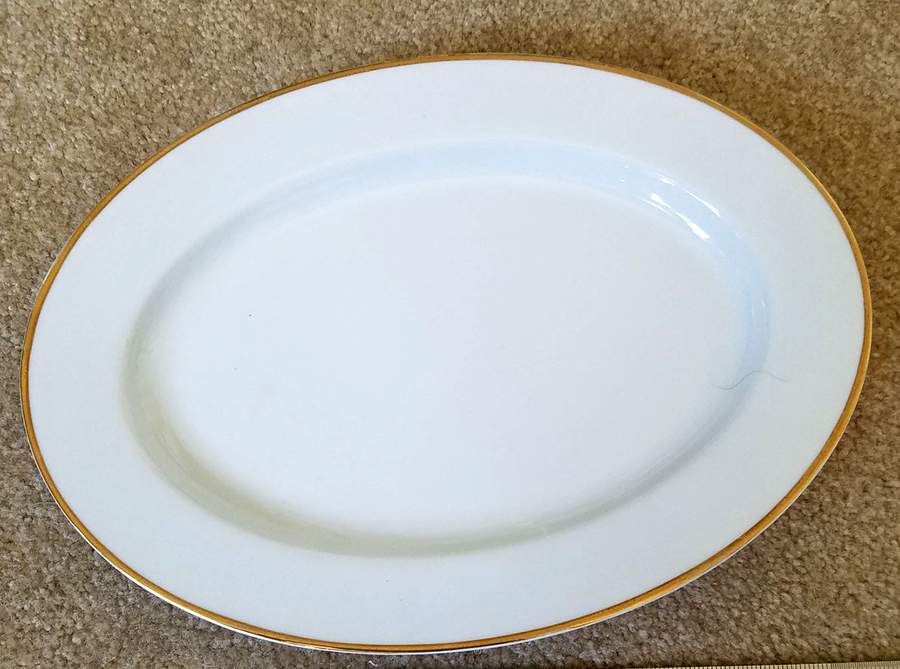 FCJ13 12" Oval Serving Platter by Fine China of Japan-1