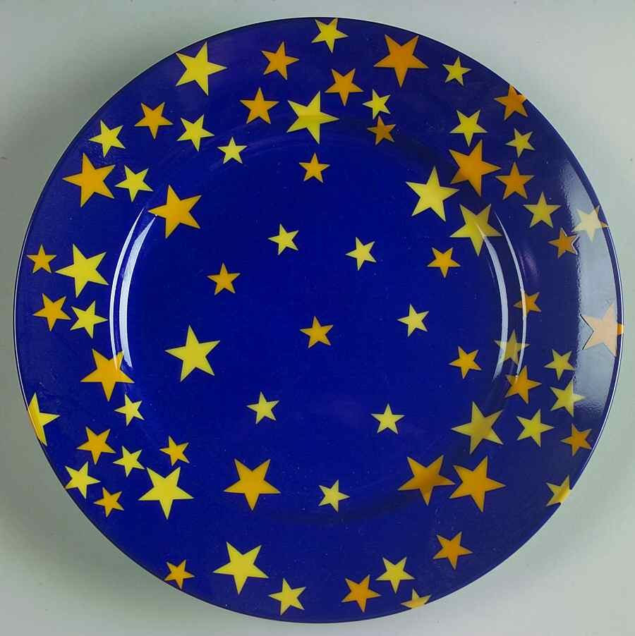 Etoile (YELLOW STARS) Salad Plate by Fitz & Floyd-1