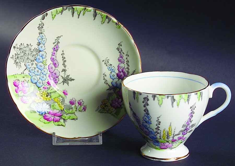 FOL16 Footed Cup & Saucer Set by Foley-1