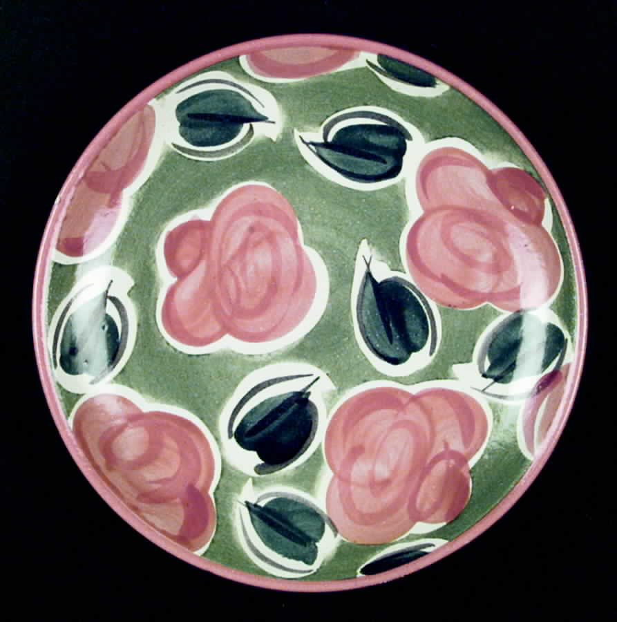 Peone Green Dinner Plate by Fioriware-1