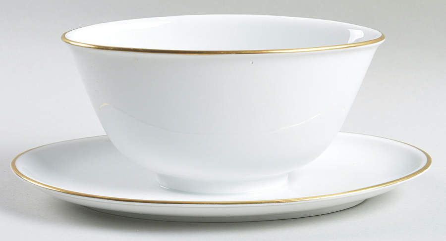 0801 Gravy Boat with Attached Underplate by Furstenberg-1