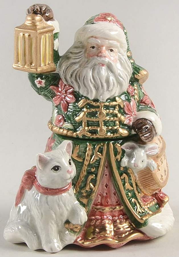 Father Christmas Stacking Salt & Pepper Set by Fitz & Floyd-1