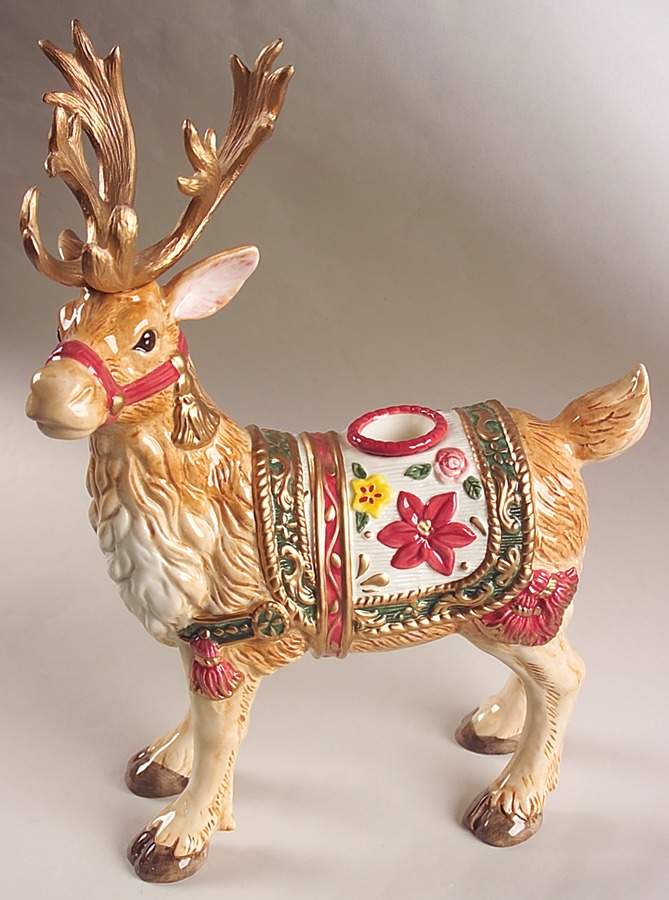 Father Christmas Figural Candlestick by Fitz & Floyd-1