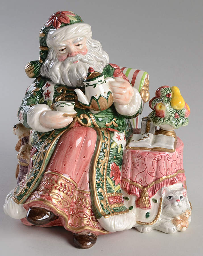 Father Christmas Candy Box & Lid by Fitz & Floyd-1