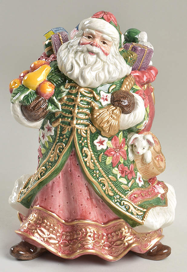 Father Christmas 10" Vase by Fitz & Floyd-1