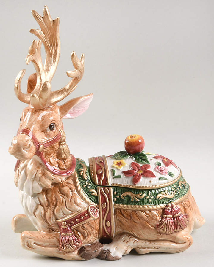Father Christmas Figural Box & Lid by Fitz & Floyd-1