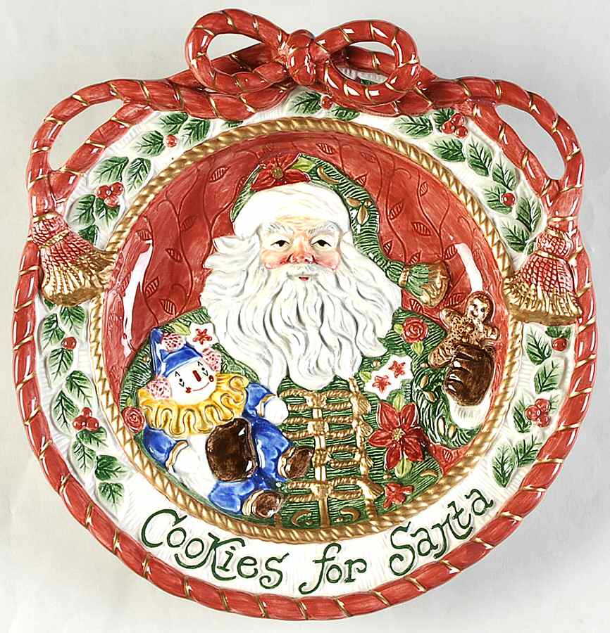 Father Christmas Cookie Plate by Fitz & Floyd-1