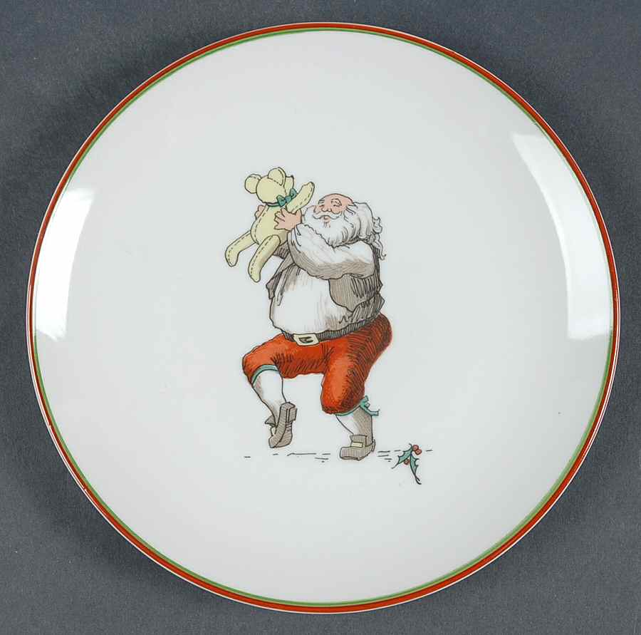 Variations (Santas) Salad Plate by Fitz & Floyd-1