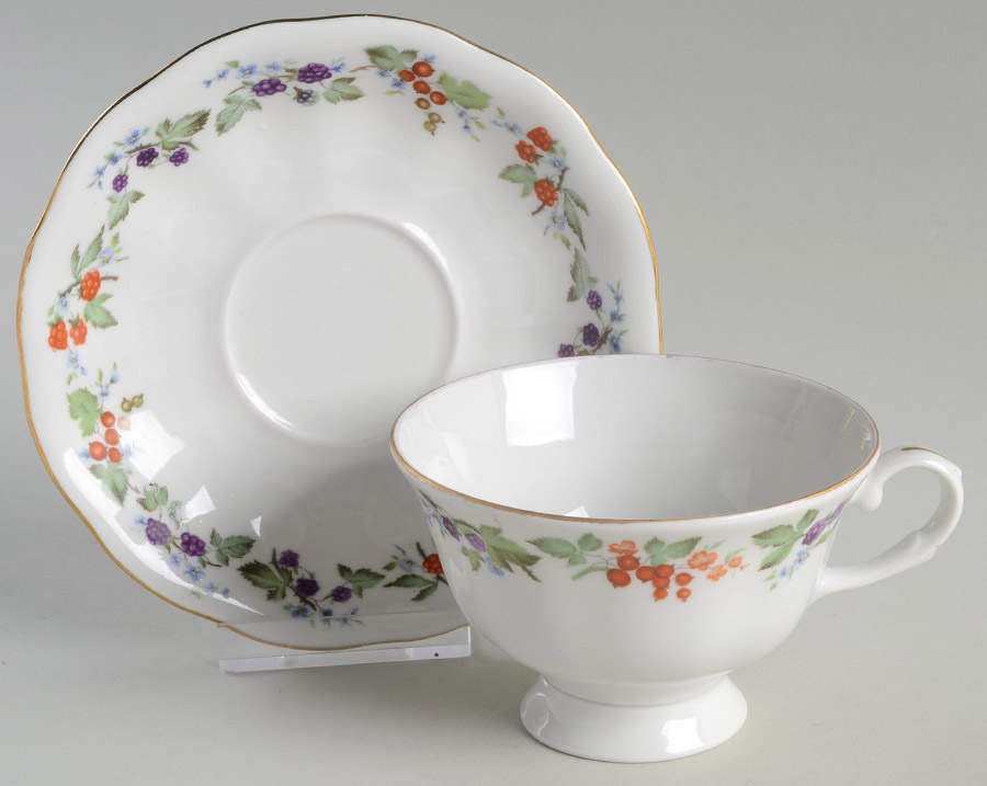 Harvest Footed Cup & Saucer Set by Favolina-Karolina-1