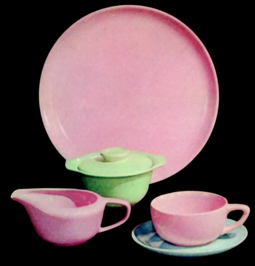 Pastel Dinner Plate by French Saxon-1