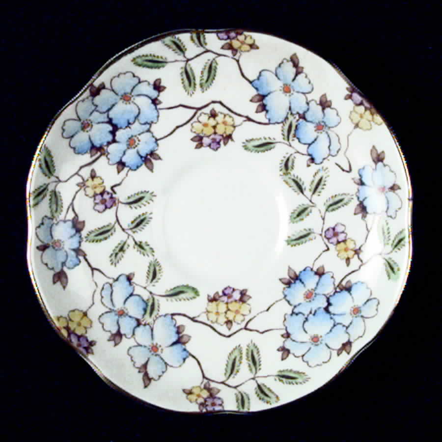 Springdale Blue Saucer by Foley-1