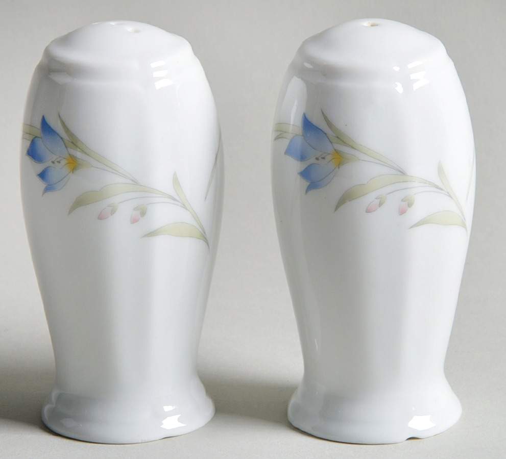 French Garden (Porcelain) Salt & Pepper Set by Fine China of Japan-1