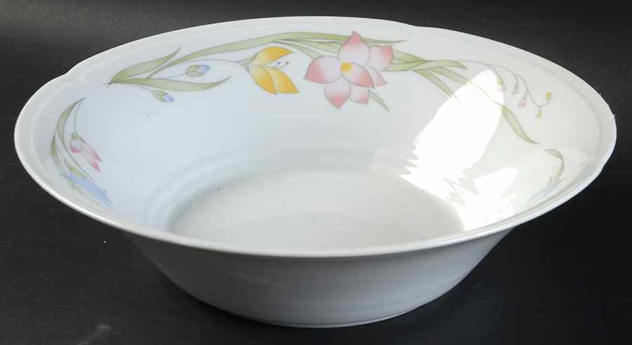 French Garden (Porcelain) 9" Round Vegetable Bowl by Fine China of Japan-1